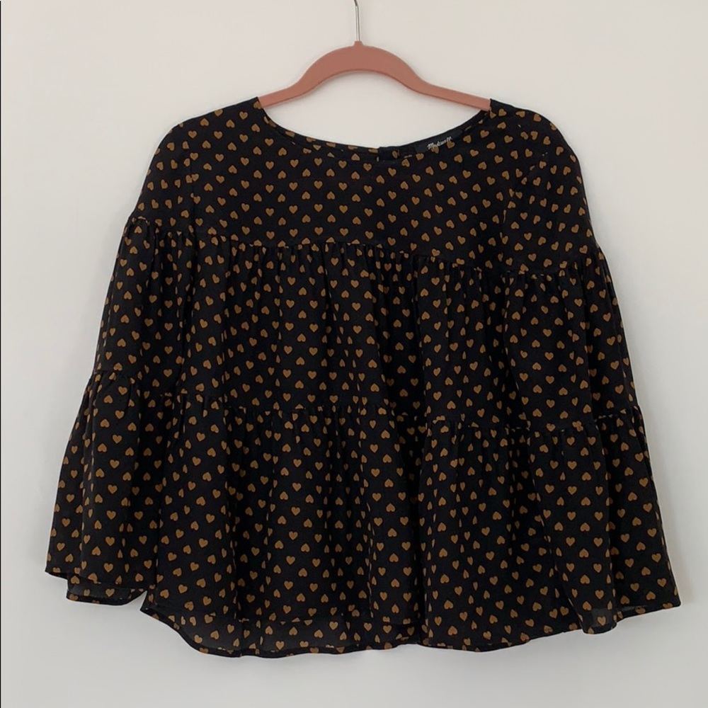 Madewell Flowy Heart Blouse